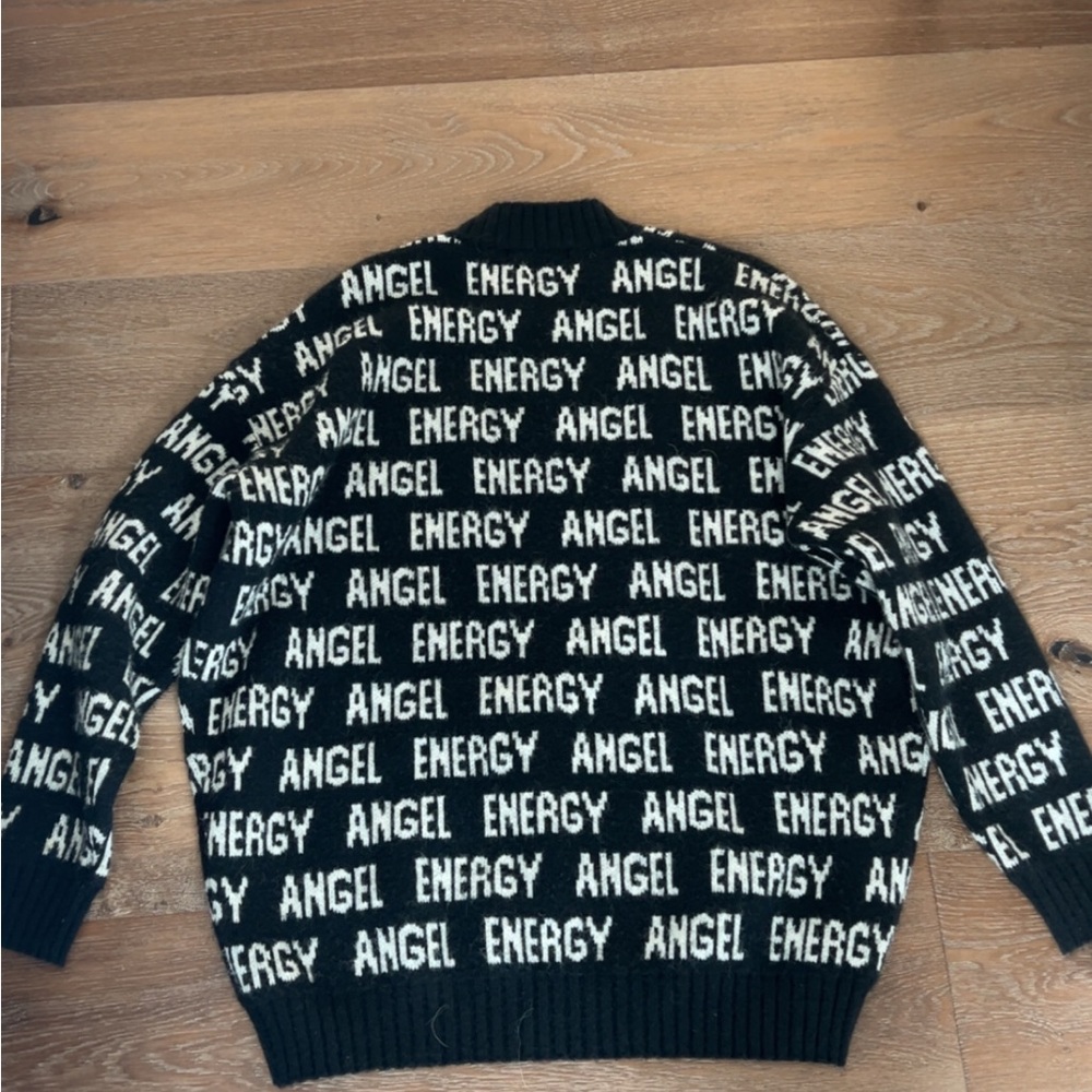 Motel Rocks Black and White Crewneck Sweater